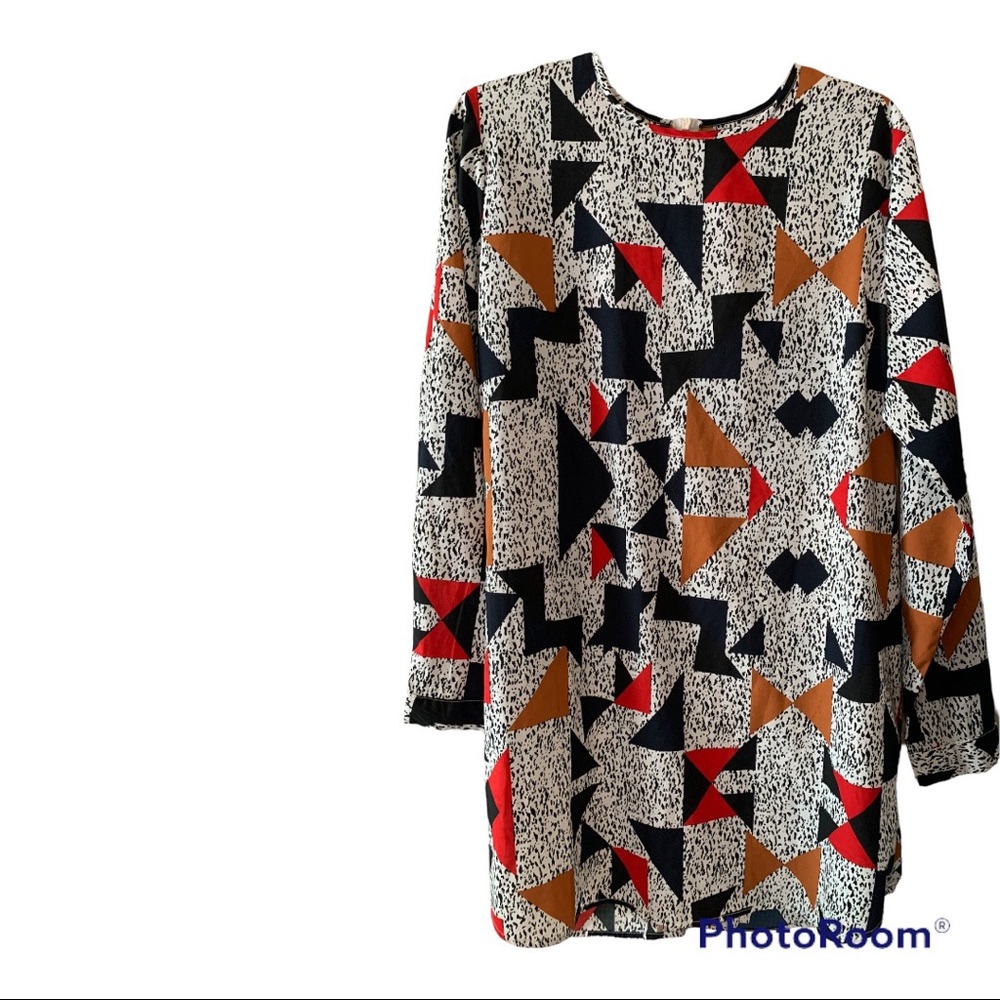 Boohoo Multicolored Dress Size 12. Pre-loved and in great condition. No stretch. - Picture 1 of 6
